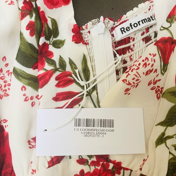 NWT! Reformation Lindero Dress Size: 8 - Picture 12 of 13